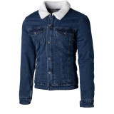 Veste RST Sherpa Denim CE textile - bleu | Oxmoto