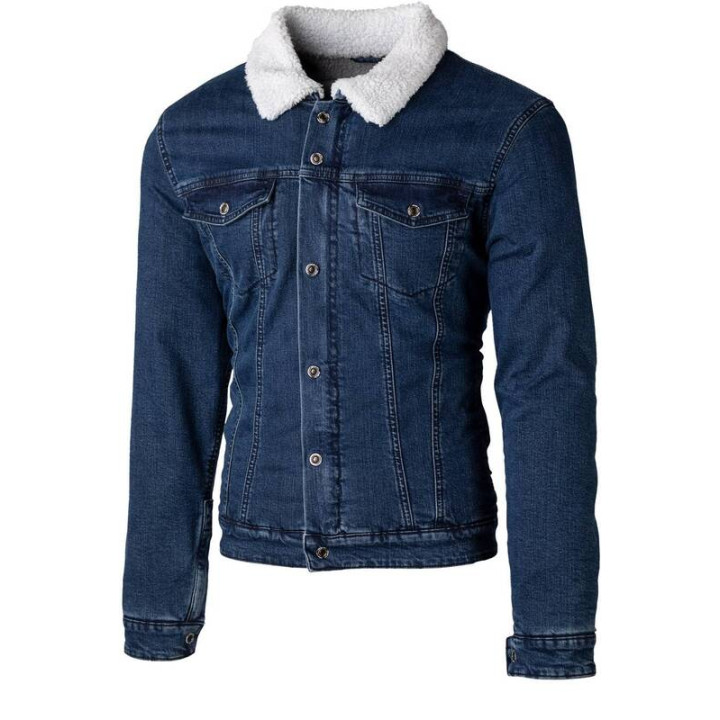 Veste RST Sherpa Denim CE textile - bleu | Oxmoto