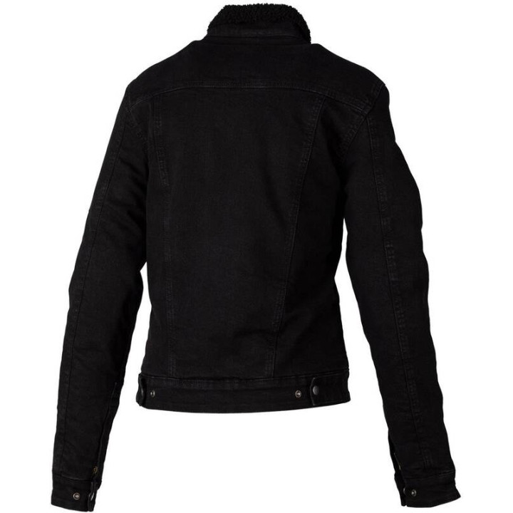 Veste femme RST Sherpa Denim CE textile - noir | Oxmoto