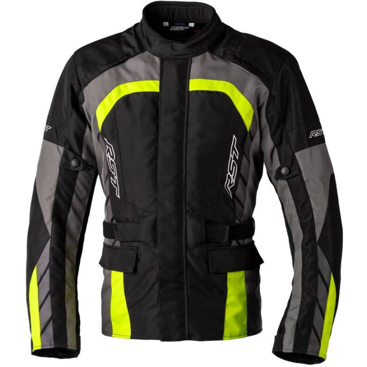 Veste RST Alpha 5 CE textile - noir/jaune fluo | Oxmoto