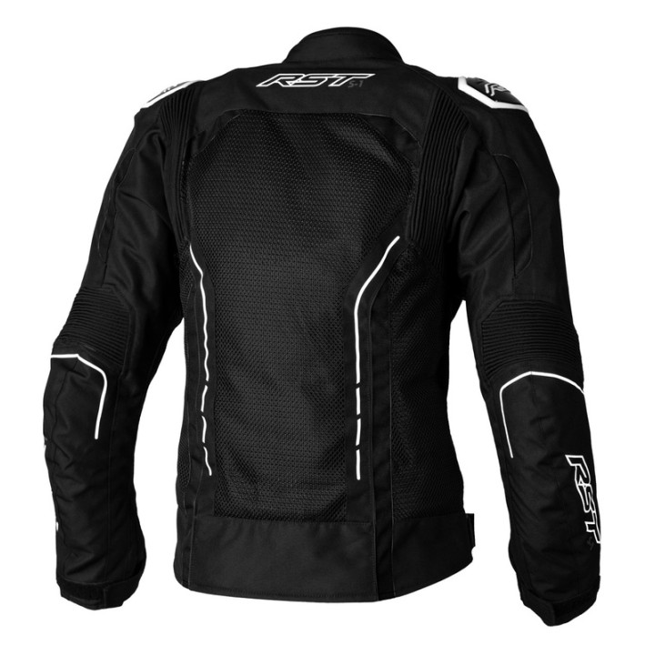 Veste femme RST S1 Mesh CE textile - noir/blanc | Oxmoto