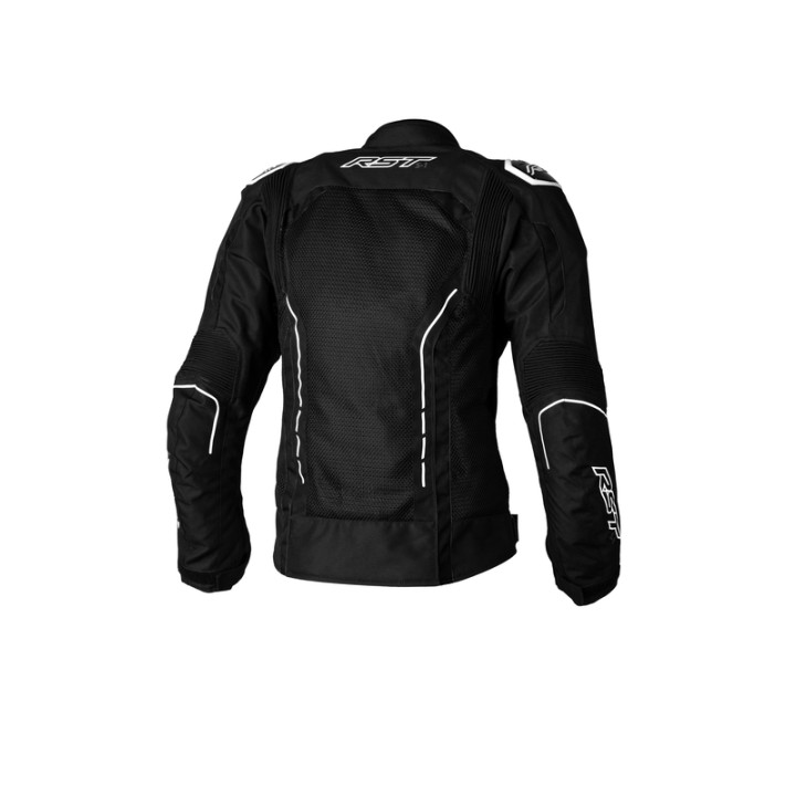 Veste femme RST S1 Mesh CE textile - noir/blanc | Oxmoto