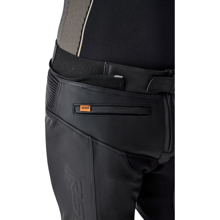 Pantalon RST T2 D3O court cuir - noir | Oxmoto