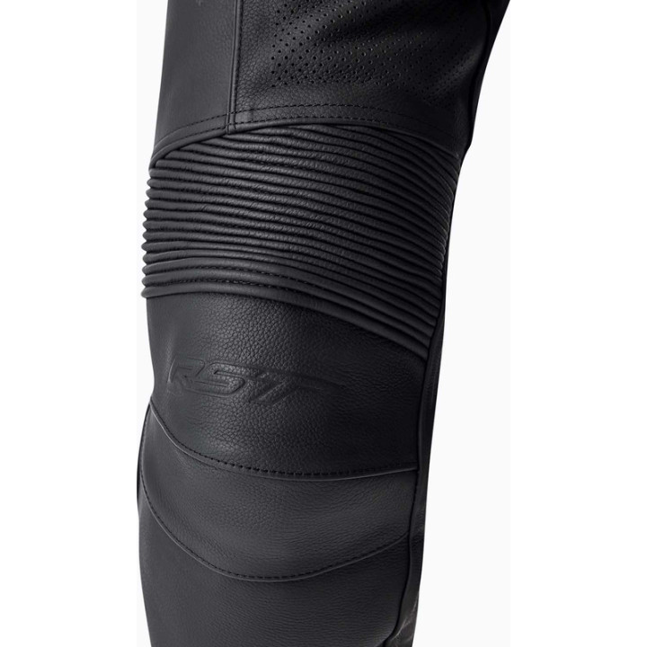 Pantalon RST T2 D3O court cuir - noir | Oxmoto