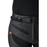 Pantalon RST Tractech Evo D3O cuir - noir/rouge | Oxmoto