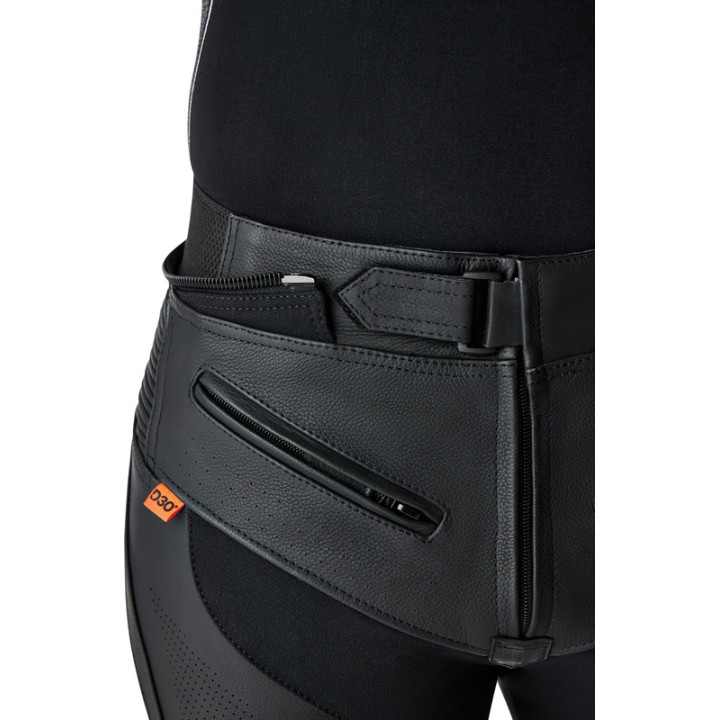 Pantalon RST Tractech Evo D3O cuir - noir/rouge | Oxmoto