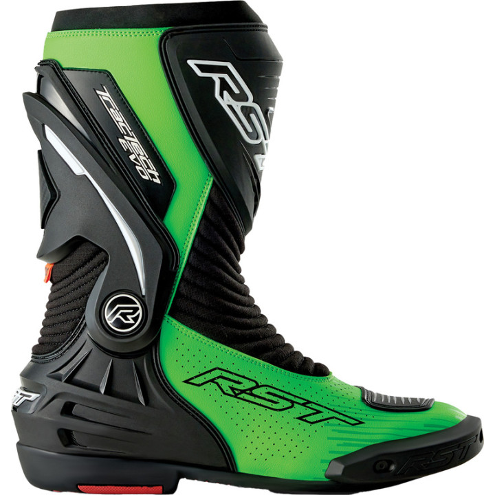 Bottes RST TracTech Evo D3O - noir/vert fluo | Oxmoto
