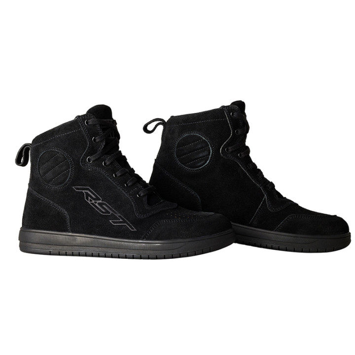 Bottes RST Hi-Top - suède noir | Oxmoto