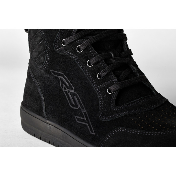 Bottes RST Hi-Top - suède noir | Oxmoto