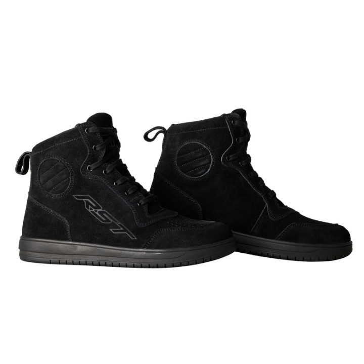 Bottes RST Hi-Top femme - suède noir | Oxmoto