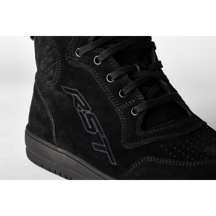 Bottes RST Hi-Top femme - suède noir | Oxmoto