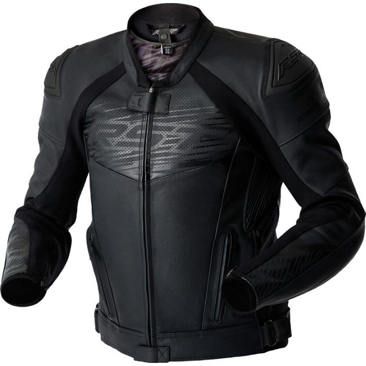 Veste RST Tractech Evo D3O cuir - noir | Oxmoto