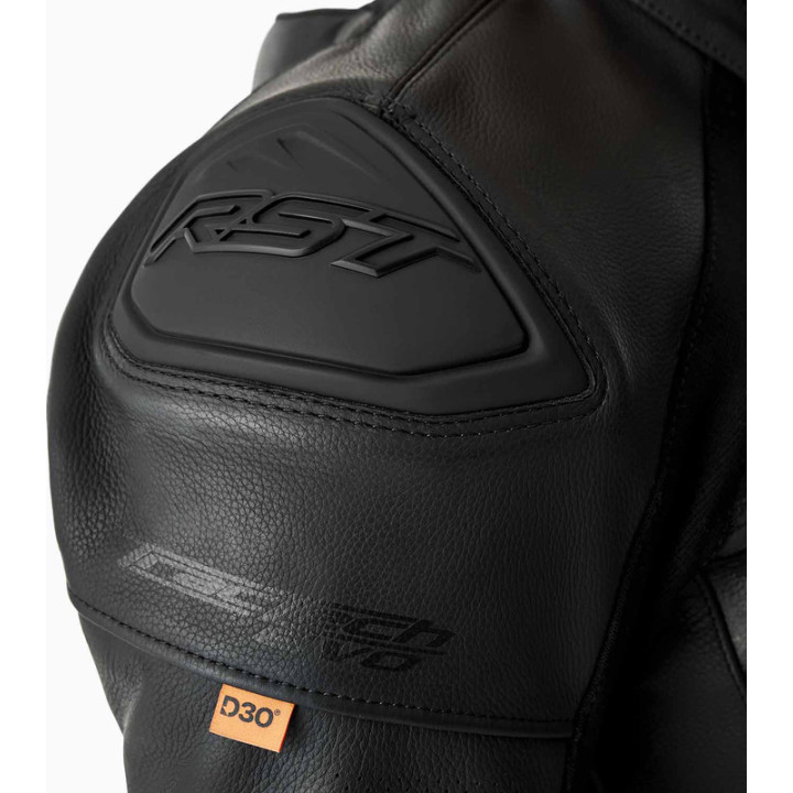 Veste RST Tractech Evo D3O cuir - noir | Oxmoto