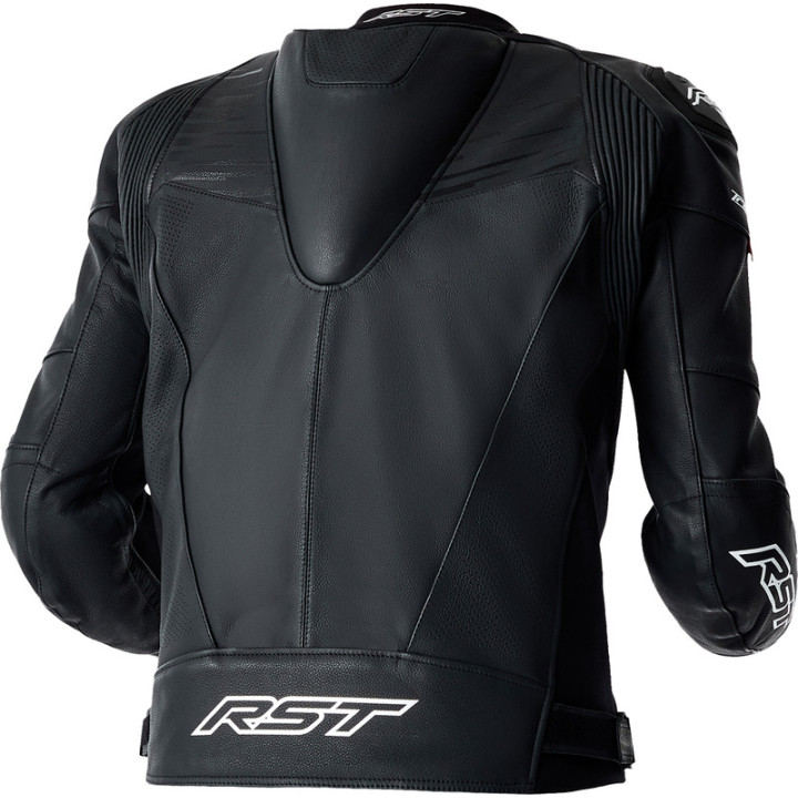 Veste RST Tractech Evo D3O cuir - noir/blanc | Oxmoto