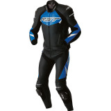Veste RST Tractech Evo D3O cuir - noir/bleu | Oxmoto