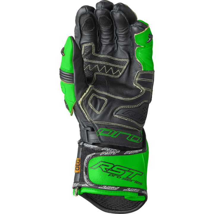 Gants RST Pro Series GP D3O - noir/vert fluo | Oxmoto