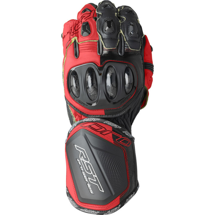 Gants RST Pro Series GP D3O - noir/rouge fluo | Oxmoto