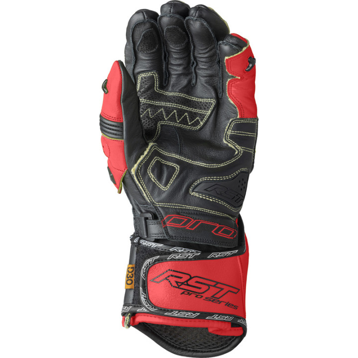 Gants RST Pro Series GP D3O - noir/rouge fluo | Oxmoto