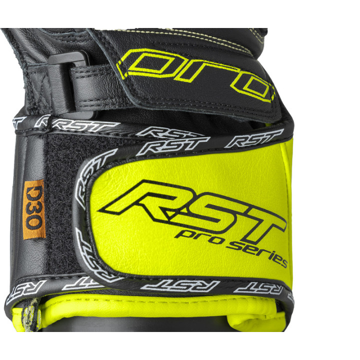 Gants RST Pro Series GP D3O - noir/jaune fluo | Oxmoto