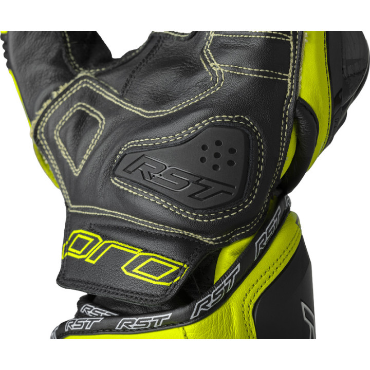 Gants RST Pro Series GP D3O - noir/jaune fluo | Oxmoto