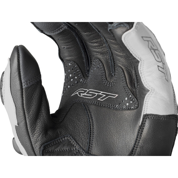 Gants RST Freestyle 3 D3O - noir/blanc | Oxmoto