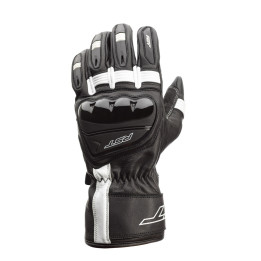 Gants RST Pilot CE cuir - noir/blanc | Oxmoto