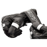 Gants RST Pilot CE cuir - noir/blanc | Oxmoto