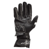 Gants RST Pilot CE cuir - noir/blanc | Oxmoto