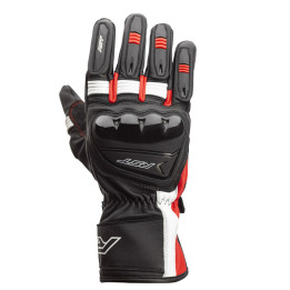 Gants RST Pilot CE cuir - noir/rouge/blanc | Oxmoto