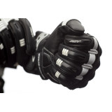 Gants RST Pilot CE cuir - noir/blanc | Oxmoto