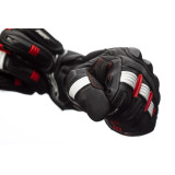 Gants RST Pilot CE cuir - noir/rouge/blanc | Oxmoto