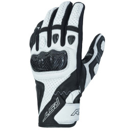 Gants RST Stunt 3 CE cuir/textile - blanc | Oxmoto