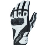 Gants RST Stunt 3 CE cuir/textile - blanc | Oxmoto