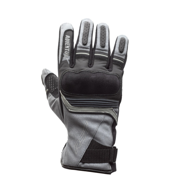 Gants RST Adventure-X CE cuir - gris | Oxmoto