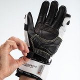 Gants RST TracTech Evo 4 cuir - blanc/noir | Oxmoto