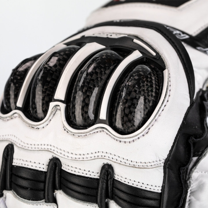 Gants RST TracTech Evo 4 cuir - blanc/noir | Oxmoto