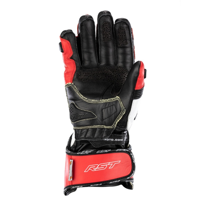 Gants RST TracTech Evo 4 cuir - rouge/blanc/noir | Oxmoto