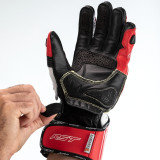 Gants RST TracTech Evo 4 cuir - rouge/blanc/noir | Oxmoto