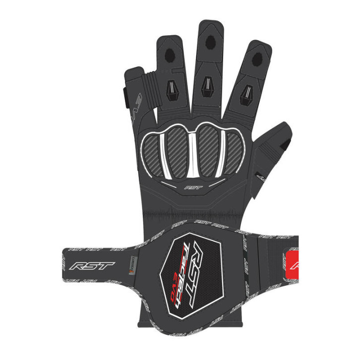 Gants RST TracTech Evo 4 cuir - noir | Oxmoto