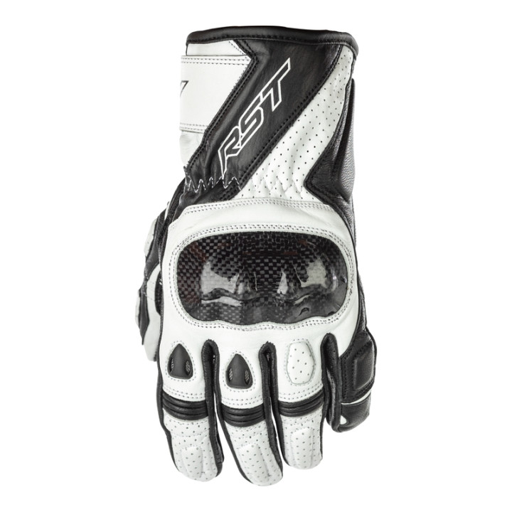 Gants RST Ladies Stunt 3 CE femme cuir/textile - blanc