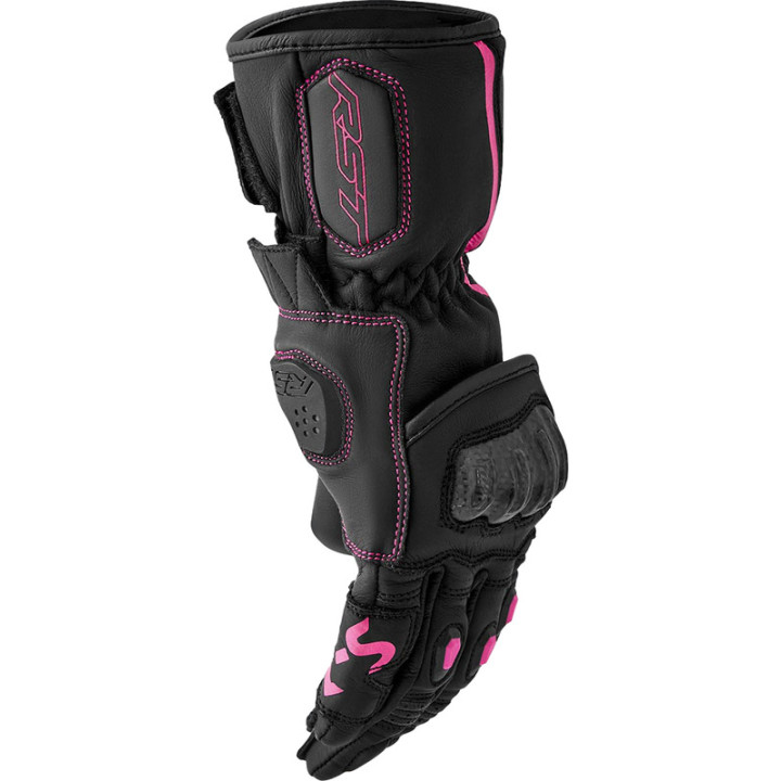 Gants RST S1 femme - noir/rose | Oxmoto