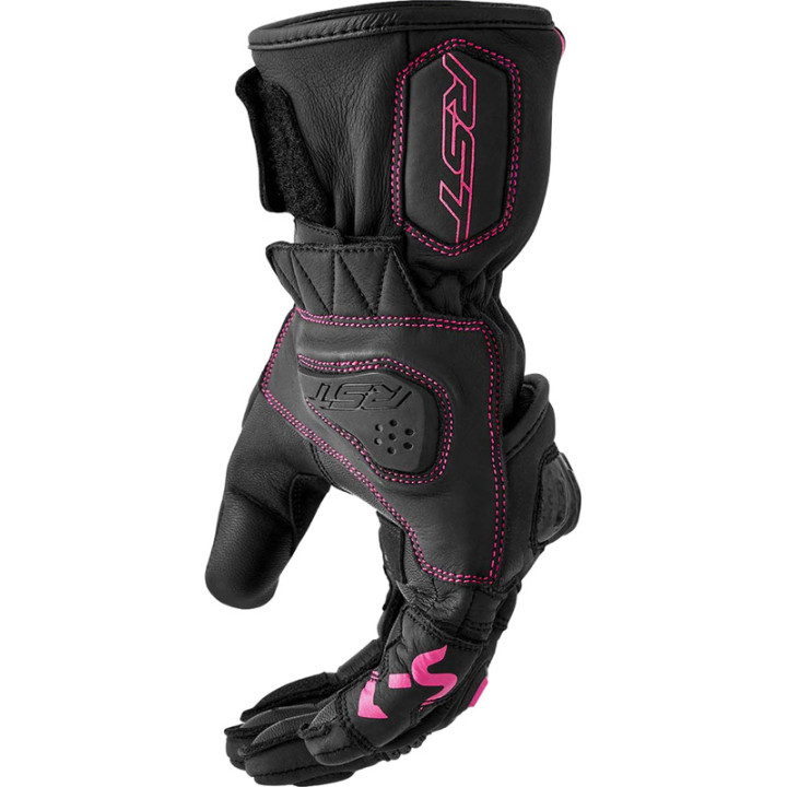 Gants RST S1 femme - noir/rose | Oxmoto