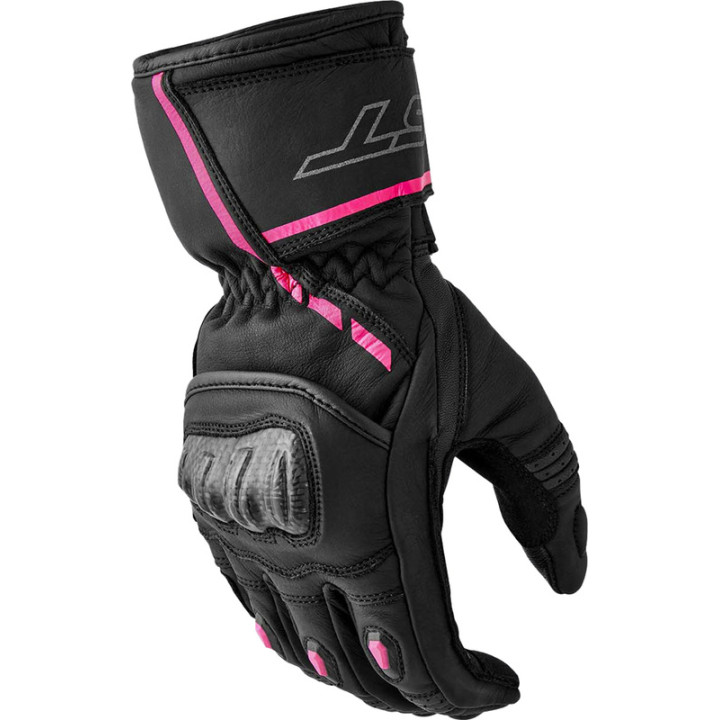 Gants RST S1 femme - noir/rose | Oxmoto