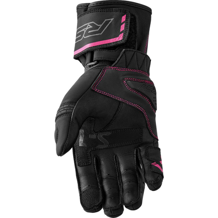 Gants RST S1 femme - noir/rose | Oxmoto