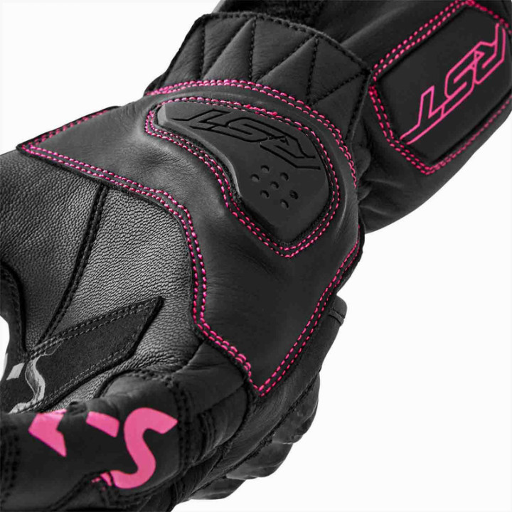 Gants RST S1 femme - noir/rose | Oxmoto