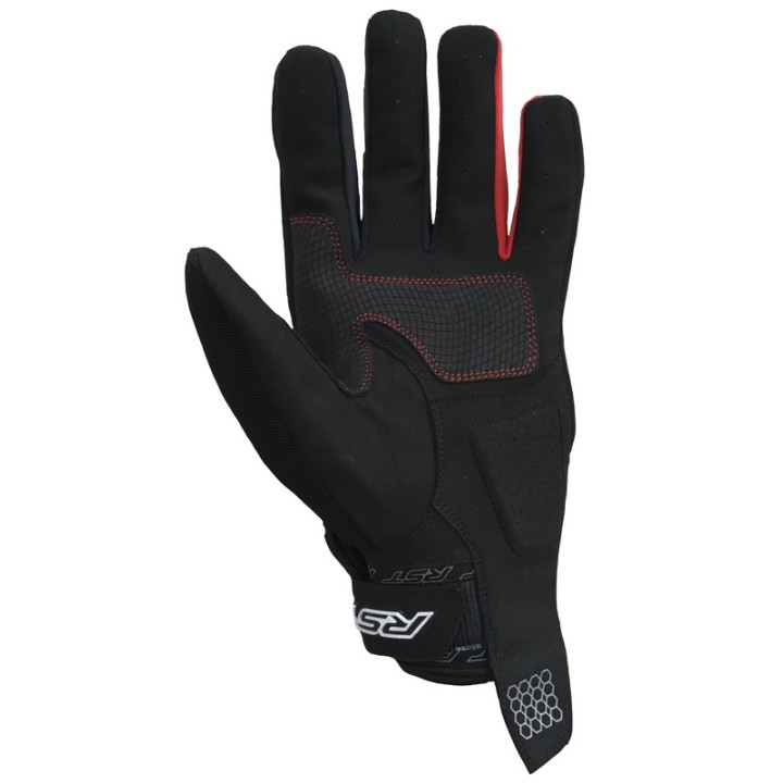 Gants RST Rider CE textile - rouge | Oxmoto