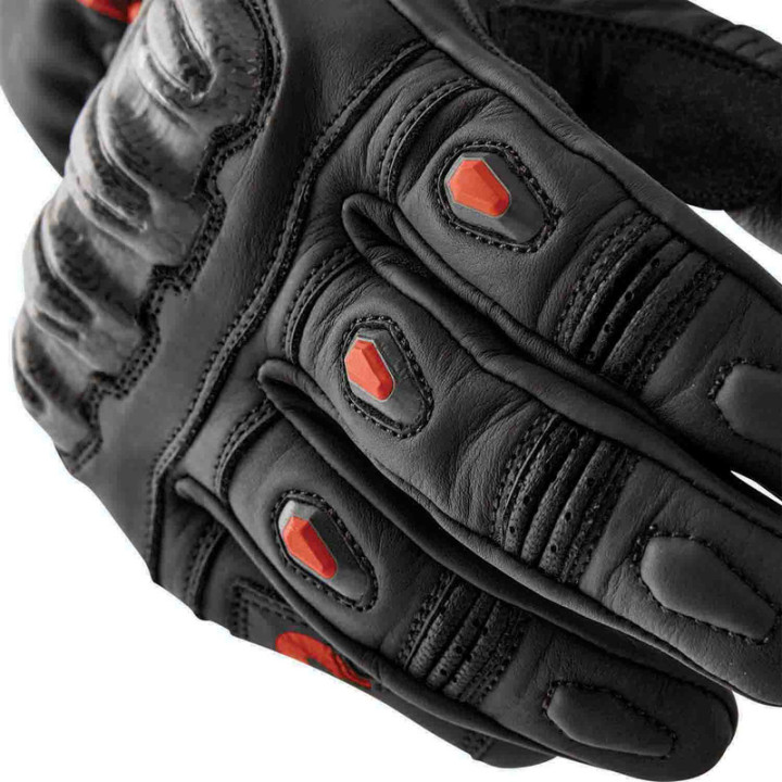 Gants RST S1 - noir/rouge fluo | Oxmoto