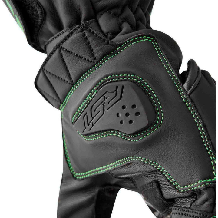 Gants RST S1 - noir/vert fluo | Oxmoto