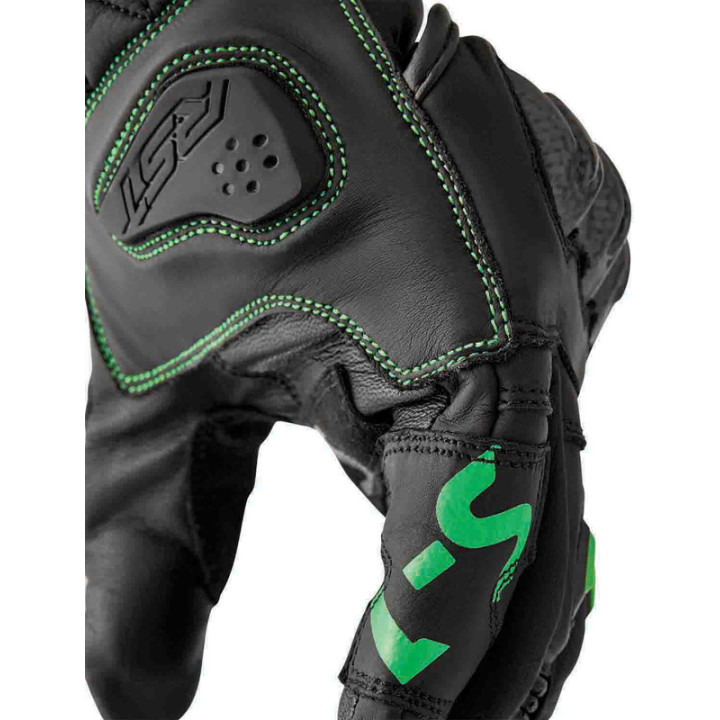 Gants RST S1 - noir/vert fluo | Oxmoto