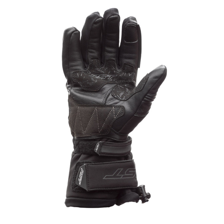 Gants RST Atlas Waterproof CE textile - noir | Oxmoto